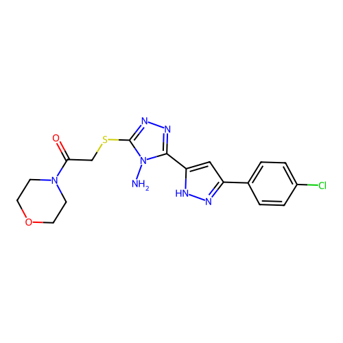C17H18ClN7O2S structure