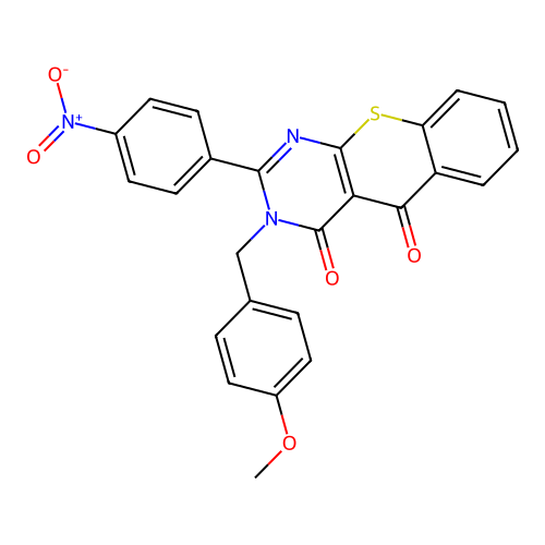 3-(4-methoxybenzyl)-2-(4-nitrophenyl)-3H-thiochromeno[2,3-d]pyrimidine-4,5-dione structure