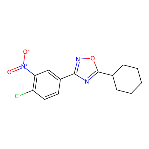 3-(4-Chloro-3-nitrophenyl)-5-cyclohexyl-1,2,4-oxadiazole structure