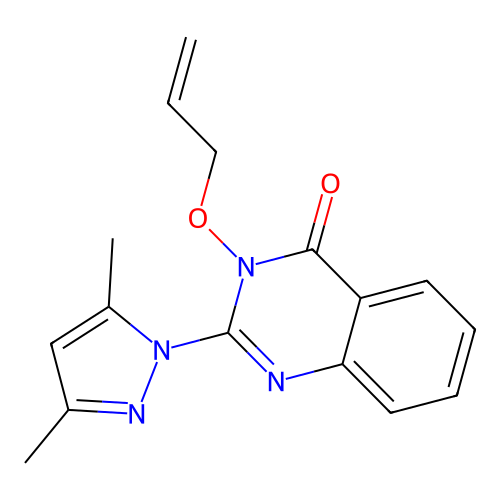 2-(3,5-Dimethylpyrazol-1-yl)-3-prop-2-enoxyquinazolin-4-one structure