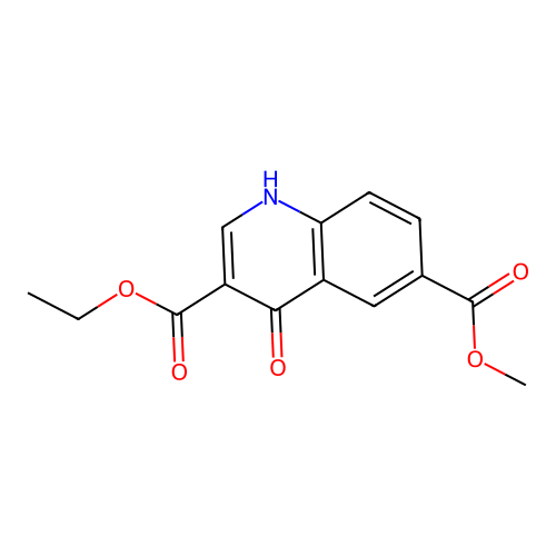 3-Ethyl 6-methyl 4-hydroxyquinoline-3,6-dicarboxylate structure