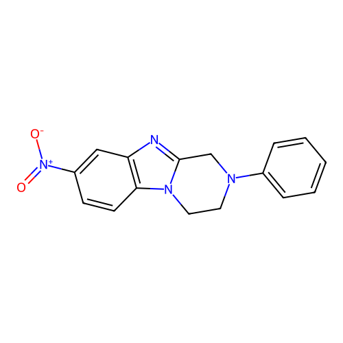 8-Nitro-2-phenyl-1,2,3,4-tetrahydropyrazino[1,2-a]benzimidazole structure