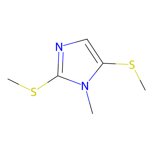 1-methyl-2,5-dimethylthioimidazole structure