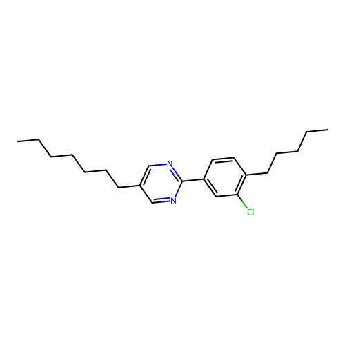 2-(3-Chloro-4-pentylphenyl)-5-heptylpyrimidine structure