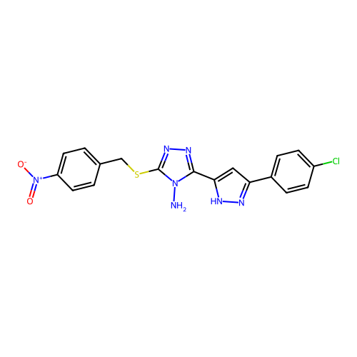 C18H14ClN7O2S structure
