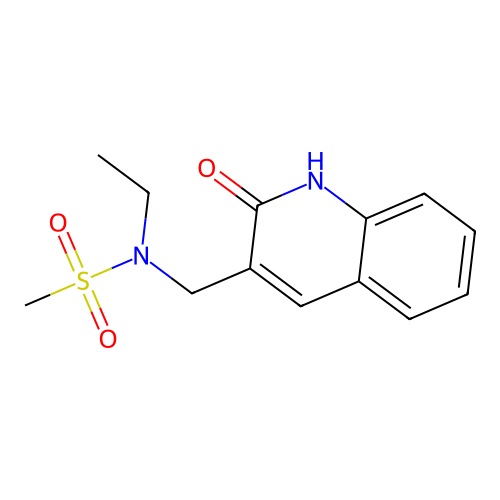 N-ethyl-N-[(2-oxo-1H-quinolin-3-yl)methyl]methanesulfonamide structure