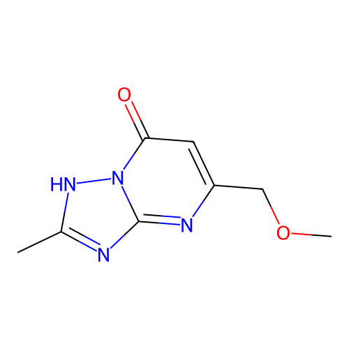 5-(methoxymethyl)-2-methyl[1,2,4]triazolo[1,5-a]pyrimidin-7(4H)-one structure