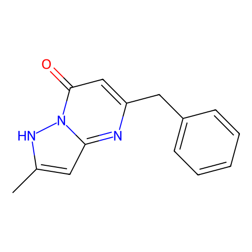 5-benzyl-2-methylpyrazolo[1,5-a]pyrimidin-7(4H)-one structure