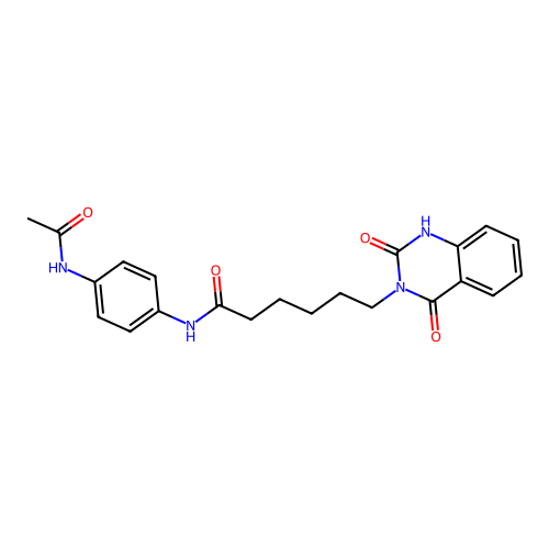 N-[4-(acetylamino)phenyl]-6-(2-hydroxy-4-oxoquinazolin-3(4H)-yl)hexanamide structure