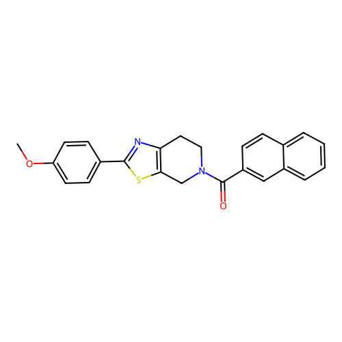 (2-(4-methoxyphenyl)-6,7-dihydrothiazolo[5,4-c]pyridin-5(4H)-yl)(naphthalen-2-yl)methanone structure