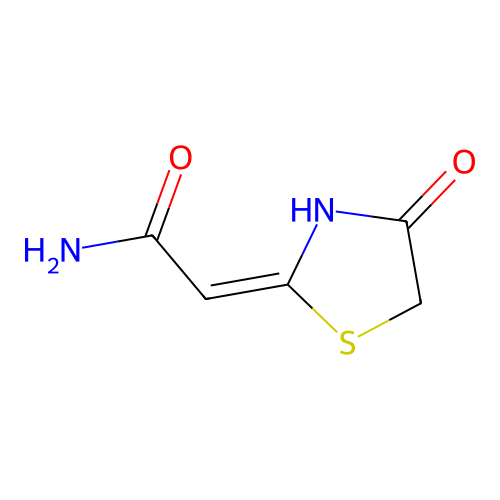 2-(4-Oxothiazolidin-2-ylidene)acetamide structure
