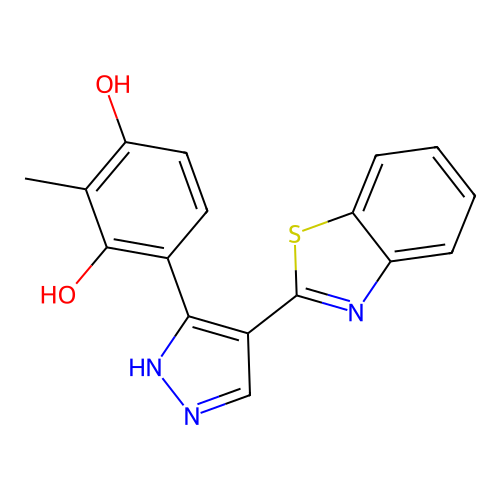 4-(4-Benzothiazol-2-yl-1H-pyrazol-3-yl)-2-methyl-benzene-1,3-diol structure