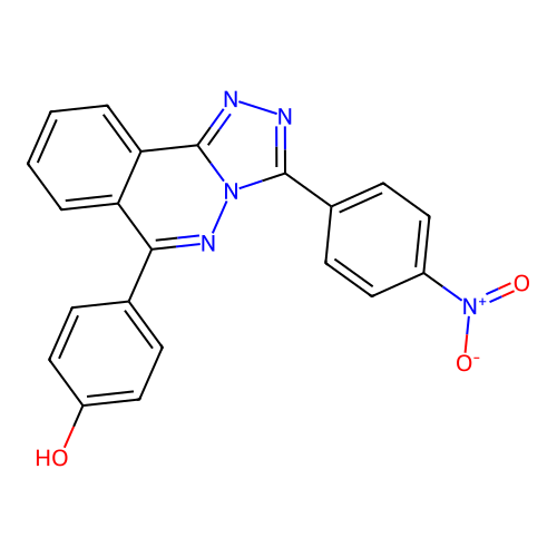 4-[3-(4-Nitrophenyl)[1,2,4]triazolo[3,4-a]phthalazin-6-yl]phenol structure