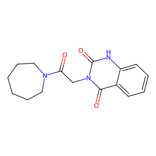 3-[2-(azepan-1-yl)-2-oxoethyl]-2-hydroxyquinazolin-4(3H)-one structure