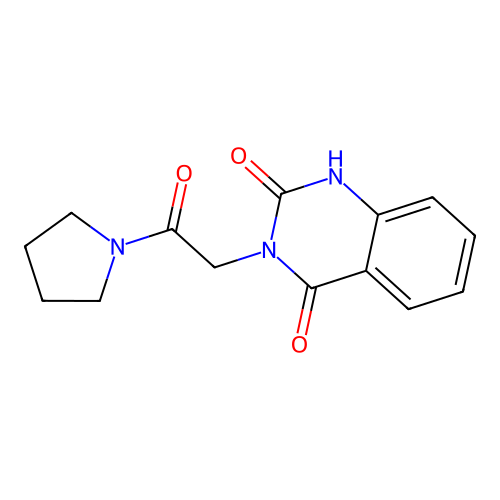 2-hydroxy-3-[2-oxo-2-(pyrrolidin-1-yl)ethyl]quinazolin-4(3H)-one structure