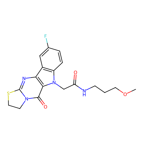 C18H19FN4O3S structure