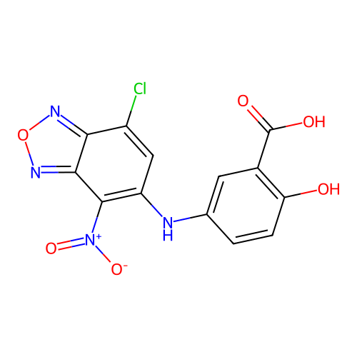 5-((7-Chloro-4-nitrobenzo[c][1,2,5]oxadiazol-5-yl)amino)-2-hydroxybenzoic acid structure
