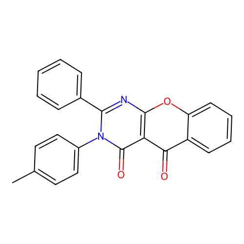 3-(4-methylphenyl)-2-phenyl-4H-chromeno[2,3-d]pyrimidine-4,5(3H)-dione structure