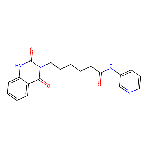 6-(2-hydroxy-4-oxoquinazolin-3(4H)-yl)-N-(pyridin-3-yl)hexanamide structure
