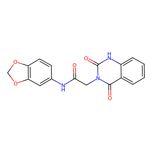 N-(1,3-benzodioxol-5-yl)-2-(2-hydroxy-4-oxoquinazolin-3(4H)-yl)acetamide structure