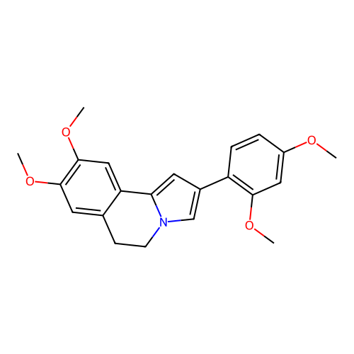 2-(2,4-Dimethoxyphenyl)-8,9-dimethoxy-5,6-dihydropyrrolo[2,1-a]isoquinoline structure