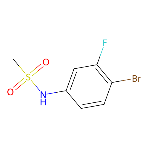 N-(4-bromo-3-fluorophenyl)methanesulfonamide structure