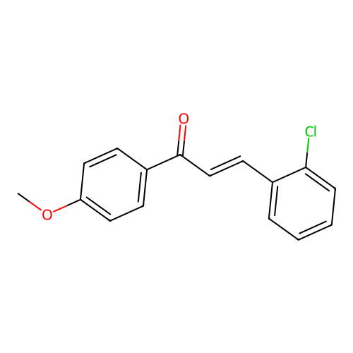 2-Chloro-4'-methoxychalcone structure