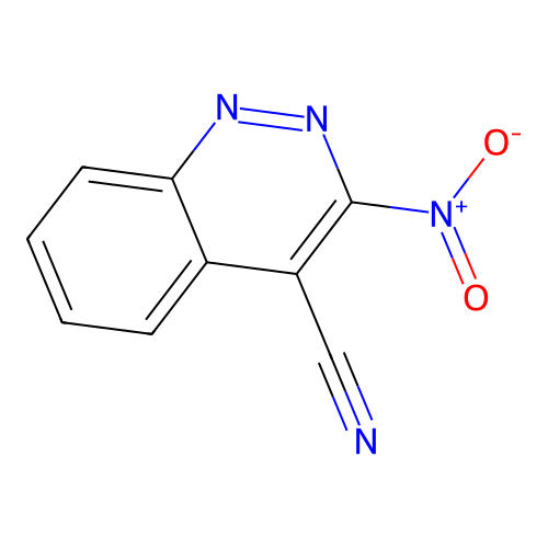 3-Nitrocinnoline-4-carbonitrile structure