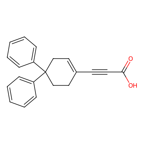 3-(4,4-Diphenylcyclohexen-1-yl)prop-2-ynoic acid structure