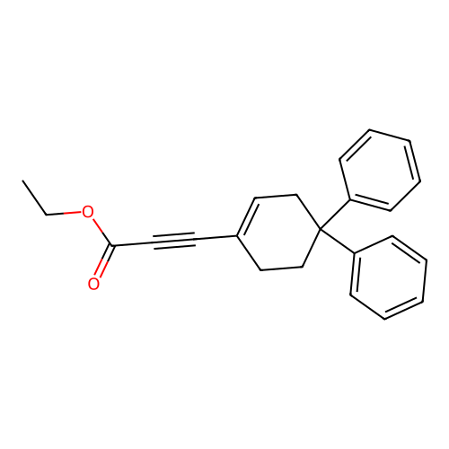 Ethyl 3-(4,4-diphenylcyclohexen-1-yl)prop-2-ynoate structure
