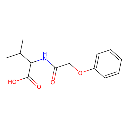 3-Methyl-2-(2-phenoxyacetamido)butanoic acid structure