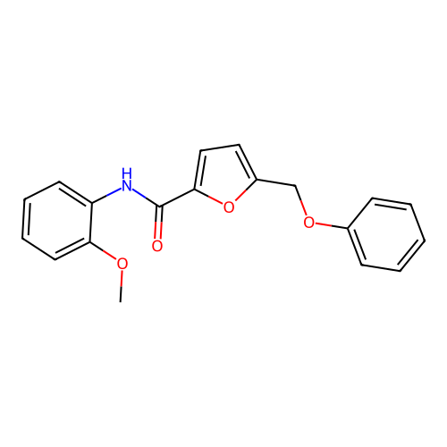 N-(2-methoxyphenyl)-5-(phenoxymethyl)furan-2-carboxamide structure