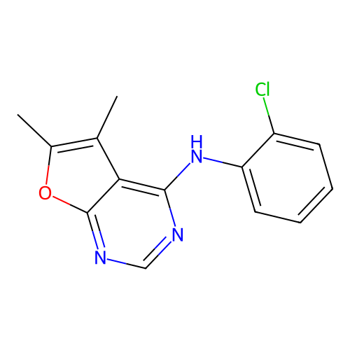 N-(2-chlorophenyl)-5,6-dimethylfuro[2,3-d]pyrimidin-4-amine structure