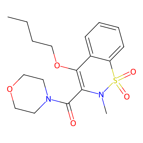 (4-butoxy-2-methyl-1,1-dioxo-1 structure