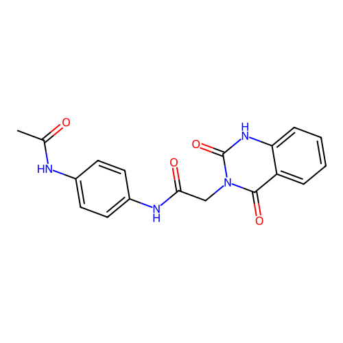 N-[4-(acetylamino)phenyl]-2-(2-hydroxy-4-oxoquinazolin-3(4H)-yl)acetamide structure