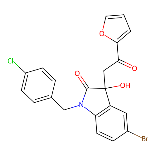 C21H15BrClNO4 structure