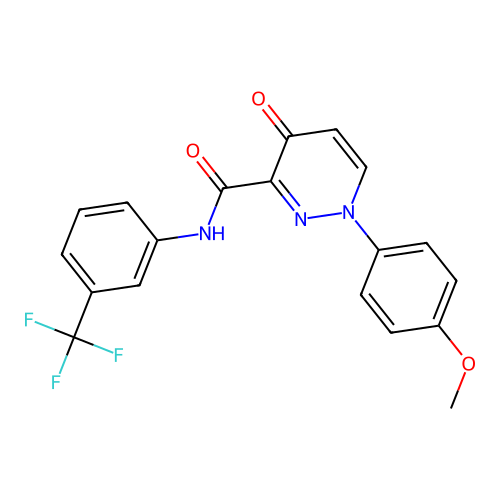 1-(4-methoxyphenyl)-4-oxo-N-[3-(trifluoromethyl)phenyl]-1,4-dihydropyridazine-3-carboxamide structure