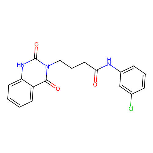 N-(3-chlorophenyl)-4-(2-hydroxy-4-oxoquinazolin-3(4H)-yl)butanamide structure