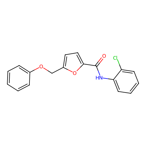 N-(2-chlorophenyl)-5-(phenoxymethyl)furan-2-carboxamide structure
