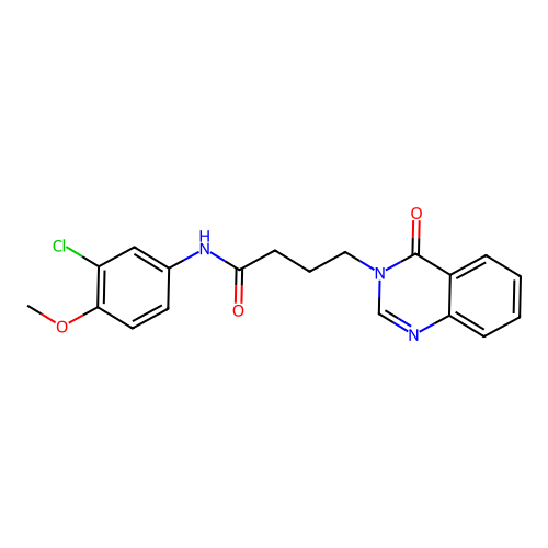 N-(3-chloro-4-methoxyphenyl)-4-(4-oxoquinazolin-3(4H)-yl)butanamide structure
