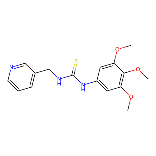 1-(Pyridin-3-ylmethyl)-3-(3,4,5-trimethoxyphenyl)thiourea structure
