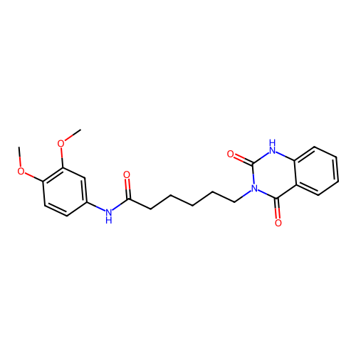 N-(3,4-dimethoxyphenyl)-6-(2-hydroxy-4-oxoquinazolin-3(4H)-yl)hexanamide structure
