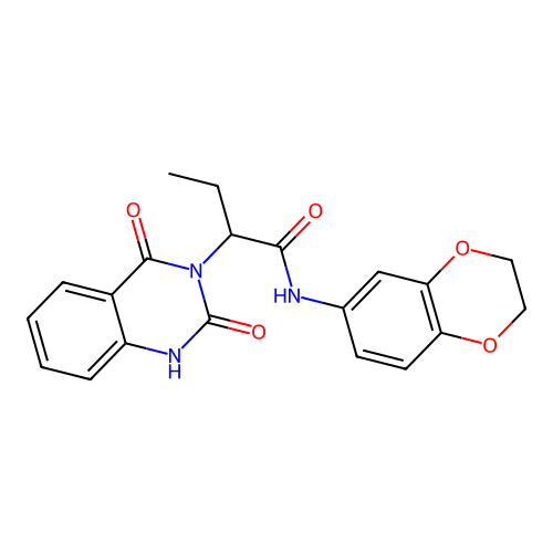 N-(2,3-dihydrobenzo[b][1,4]dioxin-6-yl)-2-(2,4-dioxo-1,2-dihydroquinazolin-3(4H)-yl)butanamide structure