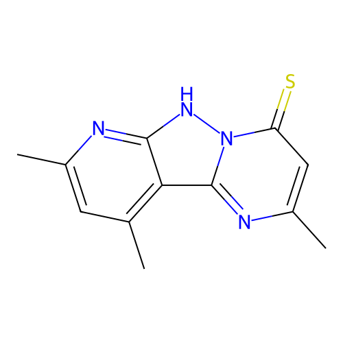2,8,10-Trimethylpyrido[2',3':3,4]pyrazolo[1,5-a]pyrimidine-4-thiol structure