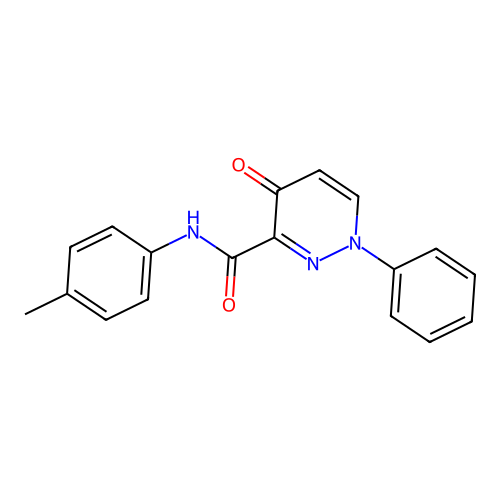 N-(4-methylphenyl)-4-oxo-1-phenyl-1,4-dihydropyridazine-3-carboxamide structure