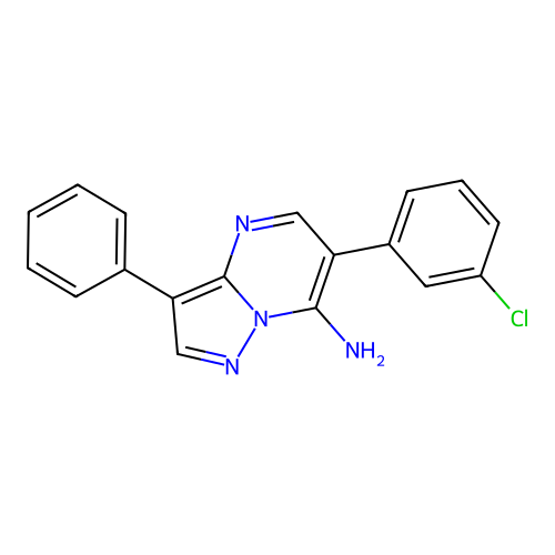 6-(3-Chlorophenyl)-3-phenylpyrazolo[1,5-a]pyrimidin-7-amine structure