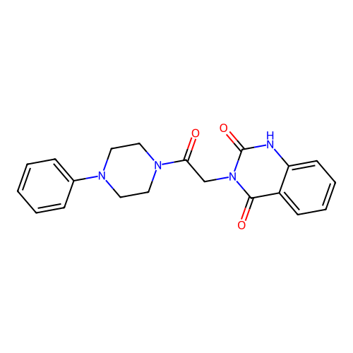 2-hydroxy-3-[2-oxo-2-(4-phenylpiperazin-1-yl)ethyl]quinazolin-4(3H)-one structure