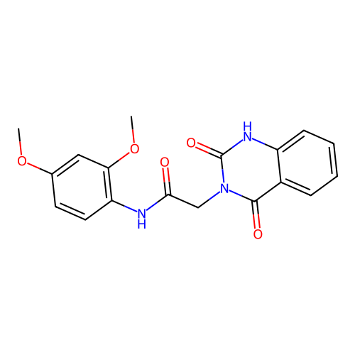N-(2,4-dimethoxyphenyl)-2-(2-hydroxy-4-oxoquinazolin-3(4H)-yl)acetamide structure