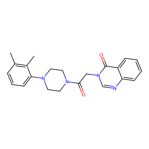 3-{2-[4-(2,3-dimethylphenyl)piperazino]-2-oxoethyl}-4(3H)-quinazolinone structure