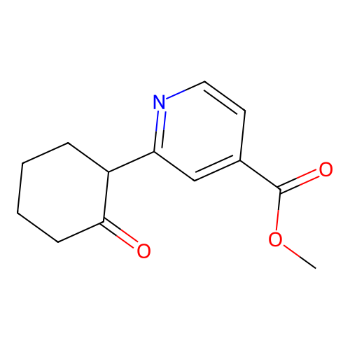 Methyl 2-(2-oxocyclohexyl)pyridine-4-carboxylate structure